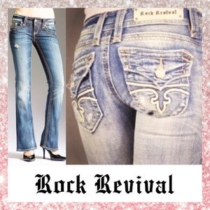 Rock Revival Light Christina Boot Cut Jeans 31 12